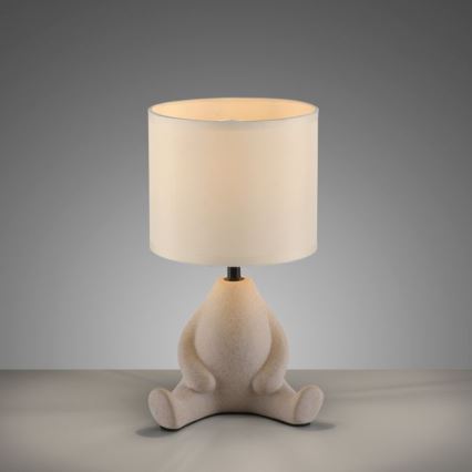 JUST LIGHT. 14190-39 - Lámpara de mesa TED 1xE27/25W/230V beige