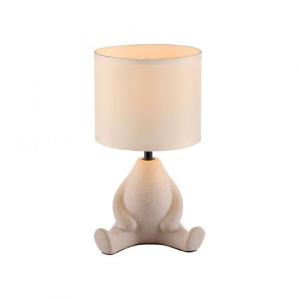 JUST LIGHT. 14190-39 - Lámpara de mesa TED 1xE27/25W/230V beige