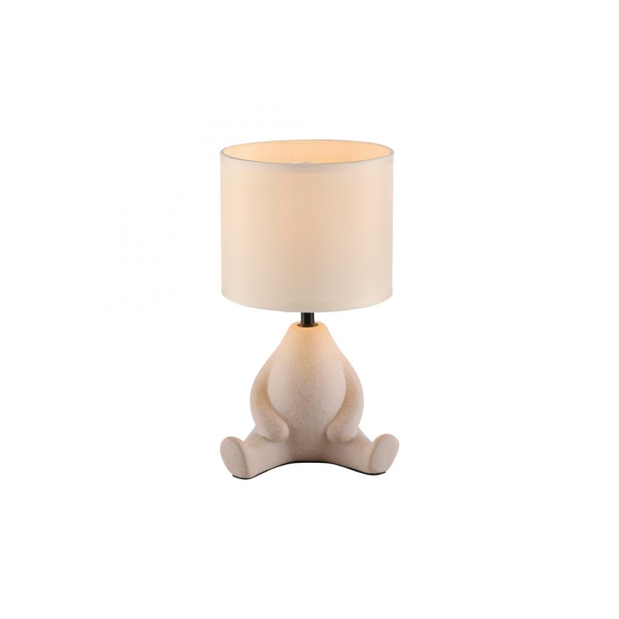 JUST LIGHT. 14190-39 - Lámpara de mesa TED 1xE27/25W/230V beige