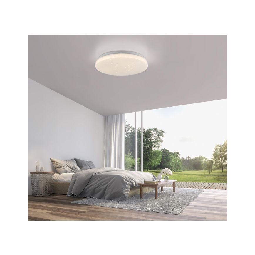 JUST LIGHT. 14275-16 - Plafón LED URANUS LED/10W/230V diá. 26 cm blanco