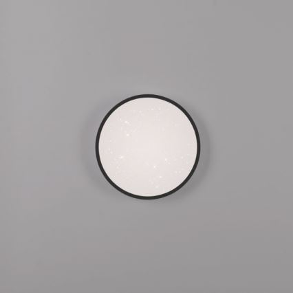 JUST LIGHT. 14293-18 - Plafón LED regulable KYLE LED/10W/230V diá. 28 cm negro
