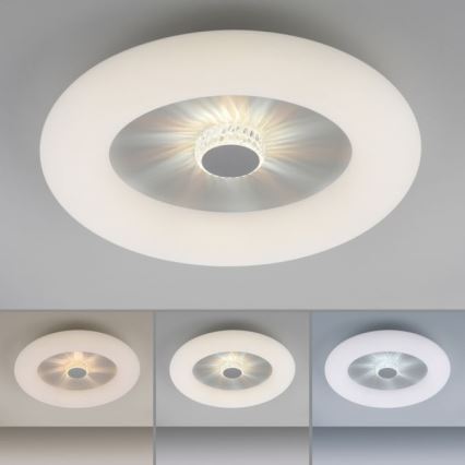 JUST LIGHT. 14383-16 - Plafón LED regulable VERTIGO LED/26W/230V 2700-5000K blanco + control remoto