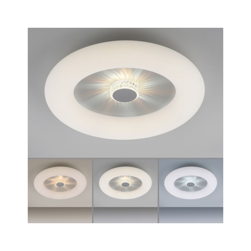 JUST LIGHT. 14383-16 - Plafón LED regulable VERTIGO LED/26W/230V 2700-5000K blanco + control remoto