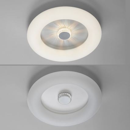 JUST LIGHT. 14383-16 - Plafón LED regulable VERTIGO LED/26W/230V 2700-5000K blanco + control remoto