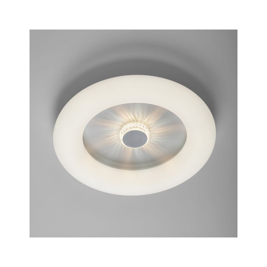 JUST LIGHT. 14383-16 - Plafón LED regulable VERTIGO LED/26W/230V 2700-5000K blanco + control remoto