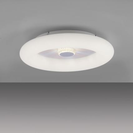 JUST LIGHT. 14383-16 - Plafón LED regulable VERTIGO LED/26W/230V 2700-5000K blanco + control remoto