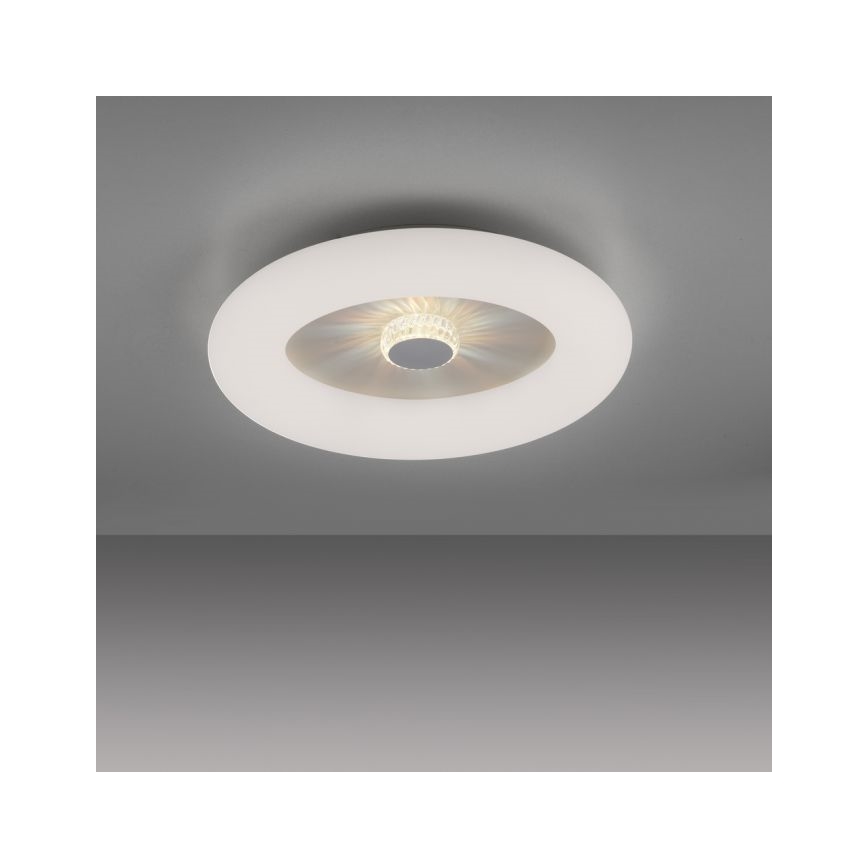 JUST LIGHT. 14383-16 - Plafón LED regulable VERTIGO LED/26W/230V 2700-5000K blanco + control remoto