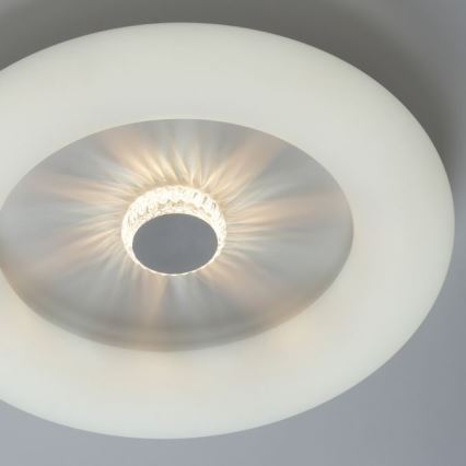 JUST LIGHT. 14383-16 - Plafón LED regulable VERTIGO LED/26W/230V 2700-5000K blanco + control remoto