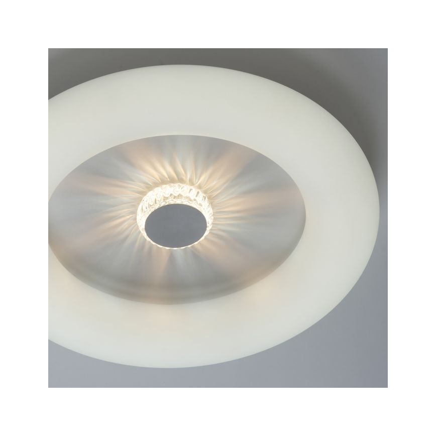 JUST LIGHT. 14383-16 - Plafón LED regulable VERTIGO LED/26W/230V 2700-5000K blanco + control remoto