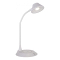 JUST LIGHT. 14414-16 - Lámpara de mesa táctil flexible regulable con carga inalámbrica PUCKI LED/4,5W/230V blanca