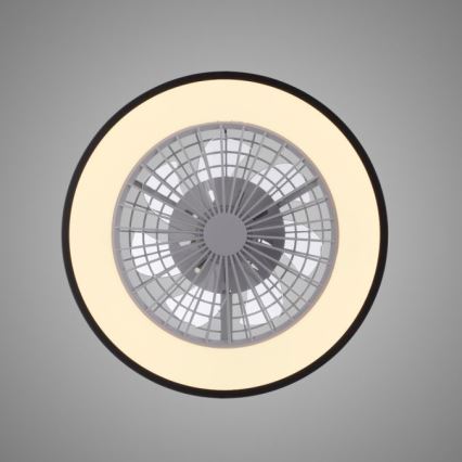 JUST LIGHT. 14447-18 - Ventilador de techo LED RGBW regulable con luz LENO LED/44W/230V 3000-6500K diámetro 48,6 cm blanco + mando a distancia