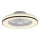 JUST LIGHT. 14447-18 - Ventilador de techo LED RGBW regulable con luz LENO LED/44W/230V 3000-6500K diámetro 48,6 cm blanco + mando a distancia