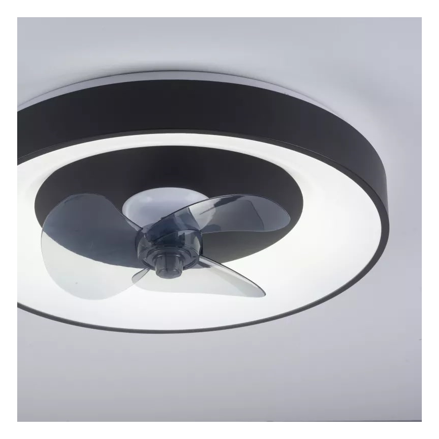 JUST LIGHT. 14644-18 - LED Plafón regulable con ventilador VENIKA LED/36W/230V diá. 48,6 cm 2700-5000K + control remoto