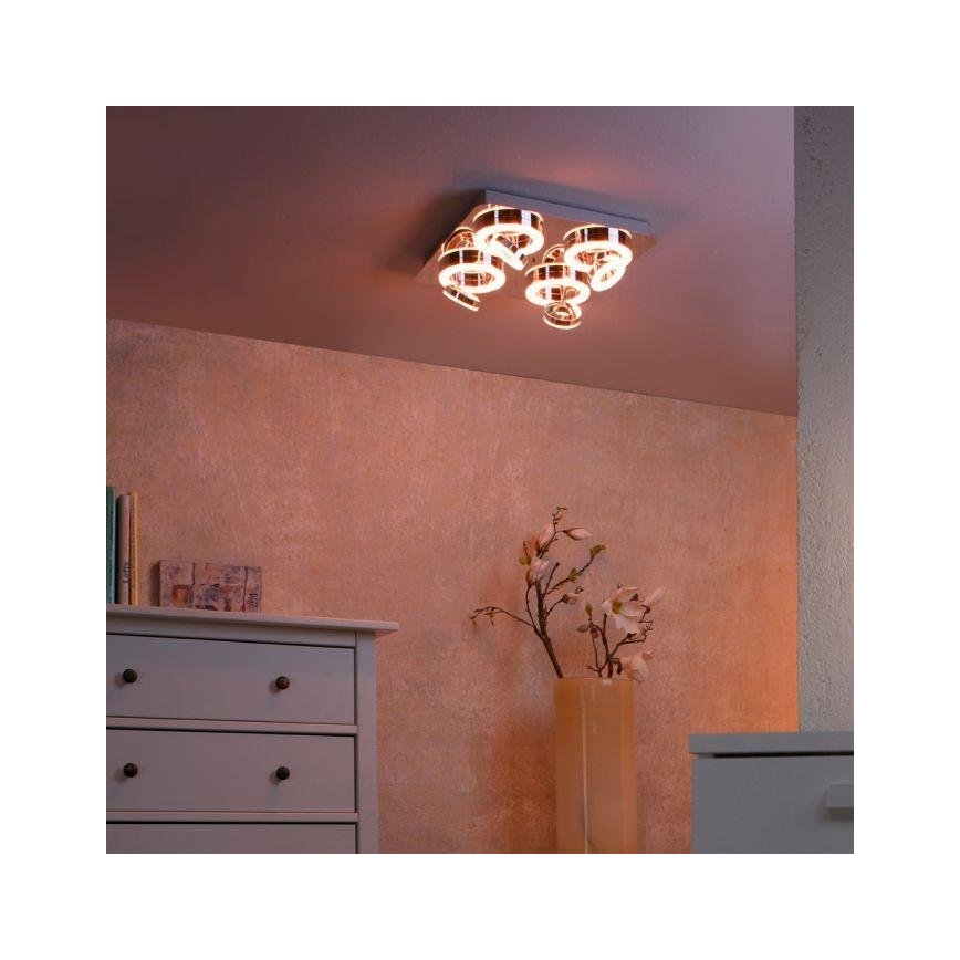 JUST LIGHT. 14662-17 - LED RGBW Foco regulable TIM LOLASMART 4xLED/5,9/230V 2700-5000K + control remoto