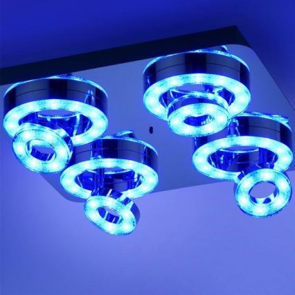 JUST LIGHT. 14662-17 - LED RGBW Foco regulable TIM LOLASMART 4xLED/5,9/230V 2700-5000K + control remoto