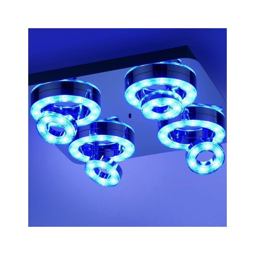 JUST LIGHT. 14662-17 - LED RGBW Foco regulable TIM LOLASMART 4xLED/5,9/230V 2700-5000K + control remoto