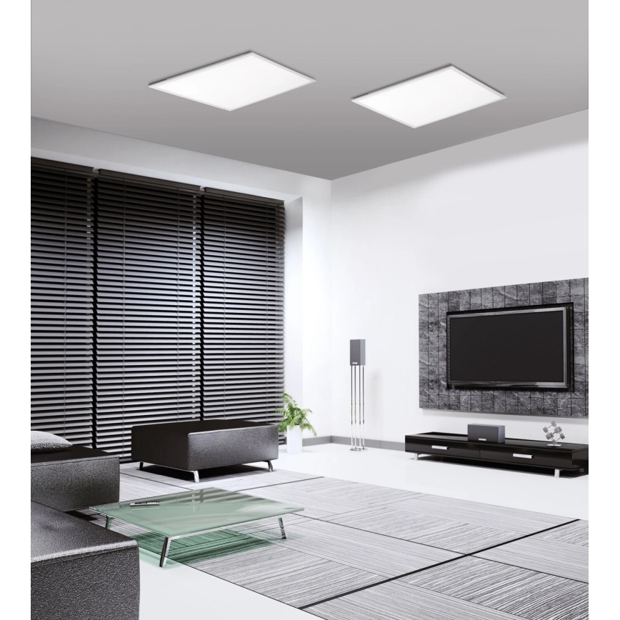 JUST LIGHT. 14681-16 - Panel LED RGB regulable de superficie LOLA FLAT LED/28W/230V 2700-5000K + control remoto