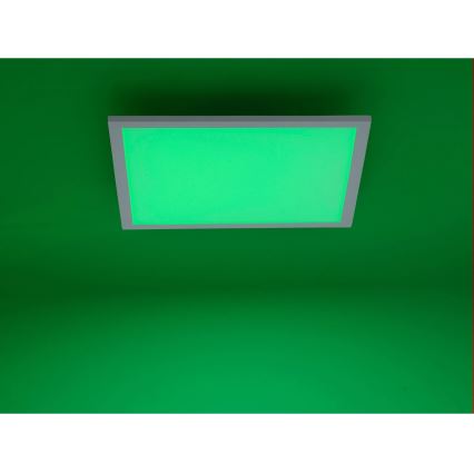 JUST LIGHT. 14681-16 - Panel LED RGB regulable de superficie LOLA FLAT LED/28W/230V 2700-5000K + control remoto