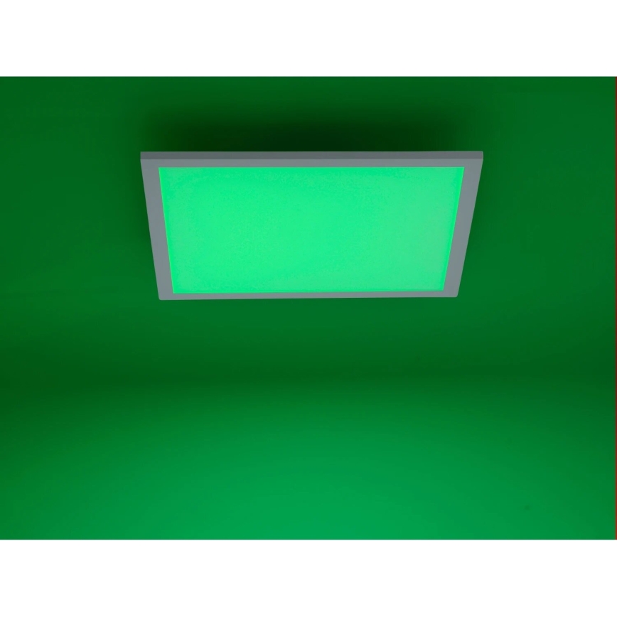 JUST LIGHT. 14681-16 - Panel LED RGB regulable de superficie LOLA FLAT LED/28W/230V 2700-5000K + control remoto