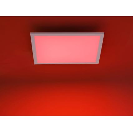 JUST LIGHT. 14681-16 - Panel LED RGB regulable de superficie LOLA FLAT LED/28W/230V 2700-5000K + control remoto