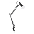 JUST LIGHT. 14773-18 - Lámpara de mesa con clip TURN ME 1xE27/60W/230V negro