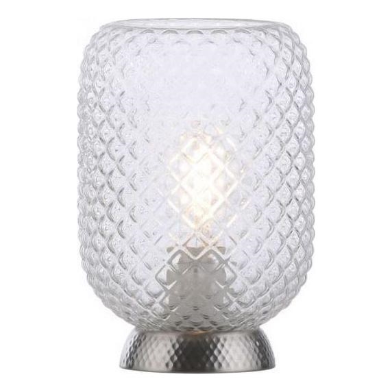 JUST LIGHT. 14906-55 - Lámpara de mesa REISHI 1xE27/40W/230V cromo mate