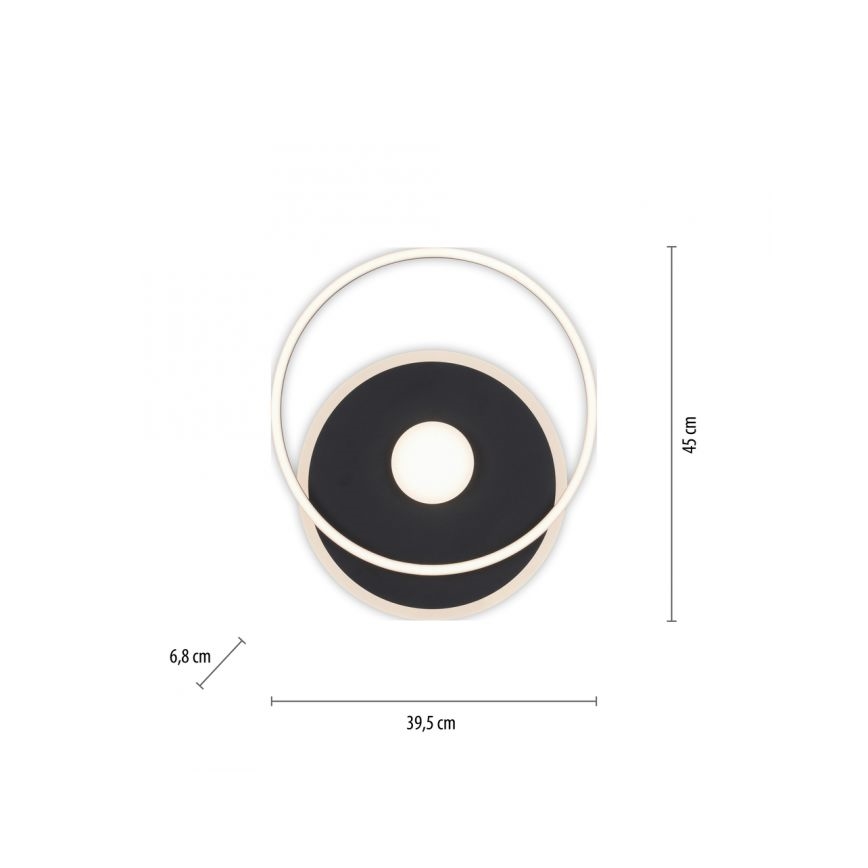 JUST LIGHT. 15046-18 - Plafón LED regulable DOMINO LED/26,5W/230V