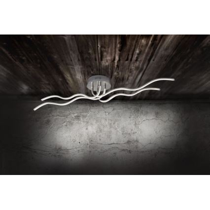 JUST LIGHT. 15126-55 - Lámpara de techo LED WAVE LED/29,4W/230V cromo mate
