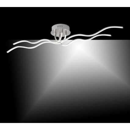 JUST LIGHT. 15126-55 - Lámpara de techo LED WAVE LED/29,4W/230V cromo mate