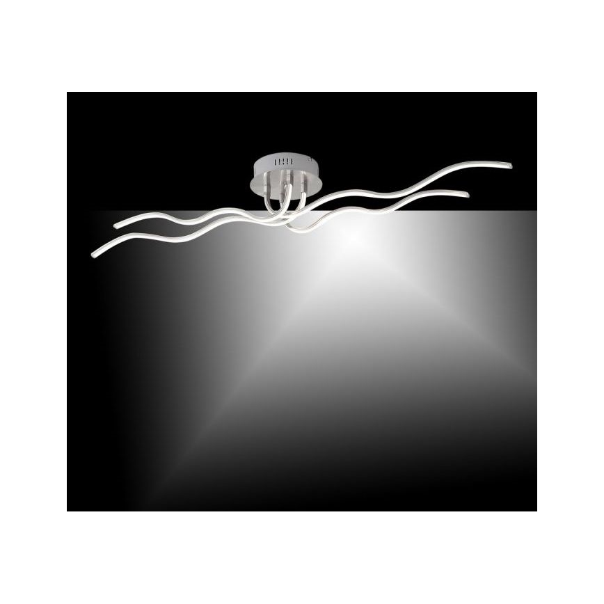 JUST LIGHT. 15126-55 - Lámpara de techo LED WAVE LED/29,4W/230V cromo mate