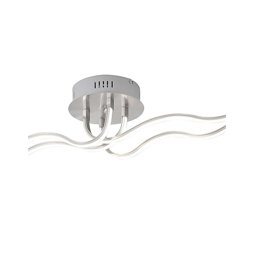 JUST LIGHT. 15126-55 - Lámpara de techo LED WAVE LED/29,4W/230V cromo mate