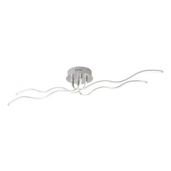 JUST LIGHT. 15126-55 - Lámpara de techo LED WAVE LED/29,4W/230V cromo mate