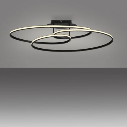 JUST LIGHT. 15321-18 - Plafón LED LUMACA LED/33W/230V negro