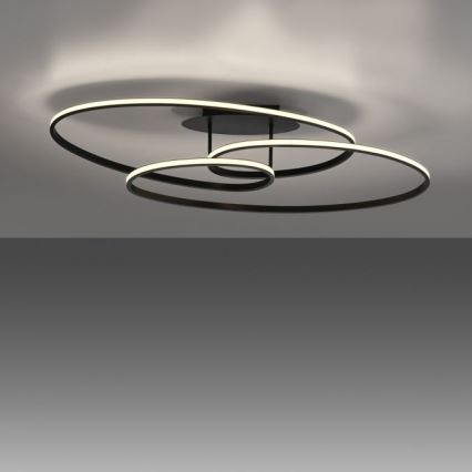 JUST LIGHT. 15321-18 - Plafón LED LUMACA LED/33W/230V negro