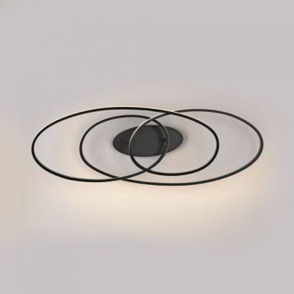 JUST LIGHT. 15321-18 - Plafón LED LUMACA LED/33W/230V negro