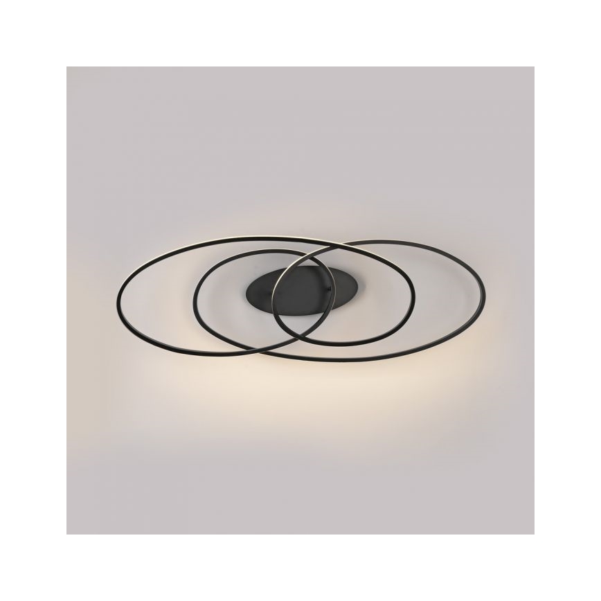 JUST LIGHT. 15321-18 - Plafón LED LUMACA LED/33W/230V negro
