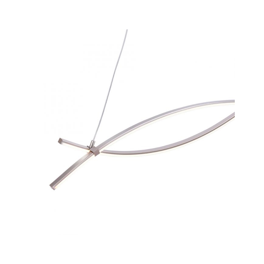 JUST LIGHT. 15382-55 - Lámpara LED colgante MAJA 2xLED/8,4W/230V cromo mate