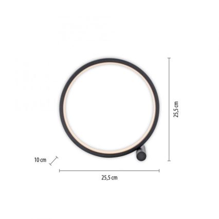 JUST LIGHT. 15395-18 - Lámpara de mesa LED MINI RITUS LED/10,5W/230V negro