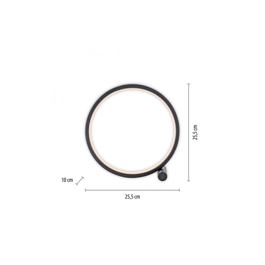 JUST LIGHT. 15395-18 - Lámpara de mesa LED MINI RITUS LED/10,5W/230V negro