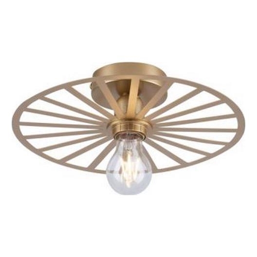 JUST LIGHT. 15635-60 - Plafón SPIKE 1xE27/40W/230V diá. 30 cm latón