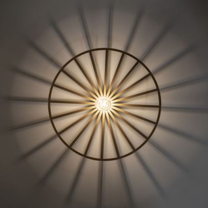 JUST LIGHT. 15636-60 - Plafón SPIKE 1xE27/40W/230V diá. 50 cm latón