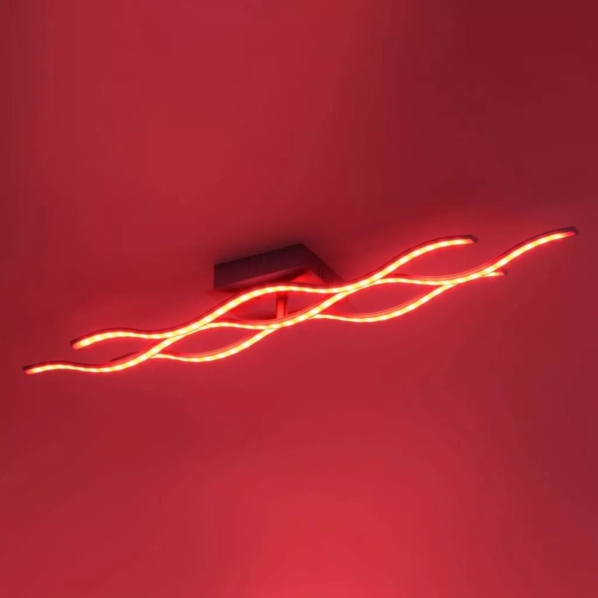 JUST LIGHT. 16266-55 - Plafón LED RGB regulable LOLA WAVE LED/30W/230V 2700-5000K + control remoto