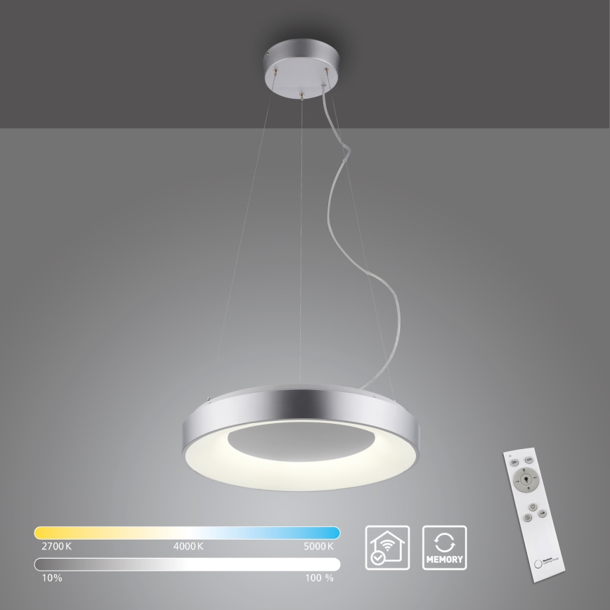 JUST LIGHT. 17075-21 - Lámpara de araña LED regulable KETO ANIKA LED/26,5W/230V 2700-5000K + control remoto