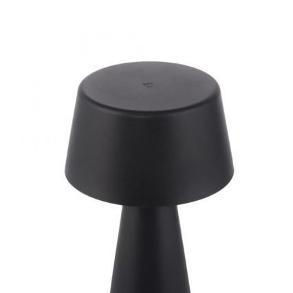 JUST LIGHT. 19260-18 - Lámpara LED de exterior táctil regulable ABERA LED/3W/3,7V 2000 mAh USB IP54 negro