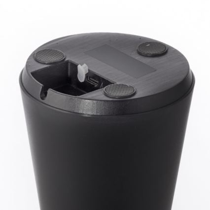 JUST LIGHT. 19260-18 - Lámpara LED de exterior táctil regulable ABERA LED/3W/3,7V 2000 mAh USB IP54 negro