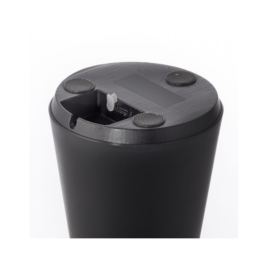 JUST LIGHT. 19260-18 - Lámpara LED de exterior táctil regulable ABERA LED/3W/3,7V 2000 mAh USB IP54 negro