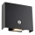 JUST LIGHT. 19471-18 - Aplique LED de exterior con sensor AMIN 2xLED/1,25W/3,7V 4400mAh IP44 negro