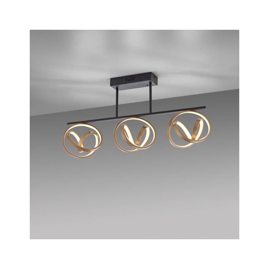 JUST LIGHT. 6245-18 - Lámpara de techo LED regulable LOOP 3xLED/11W/230V 2700-5000K + control remoto