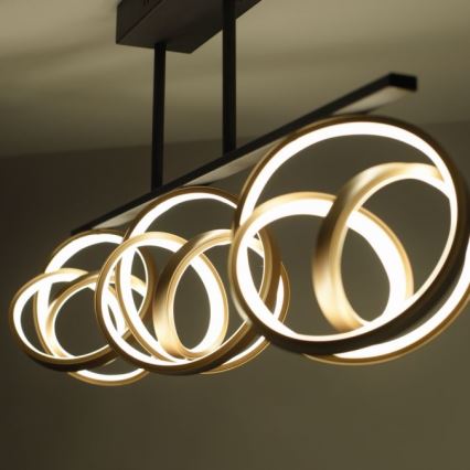JUST LIGHT. 6245-18 - Lámpara de techo LED regulable LOOP 3xLED/11W/230V 2700-5000K + control remoto