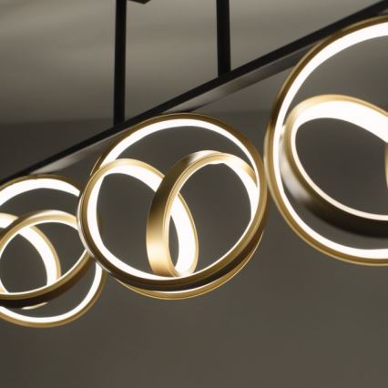 JUST LIGHT. 6245-18 - Lámpara de techo LED regulable LOOP 3xLED/11W/230V 2700-5000K + control remoto